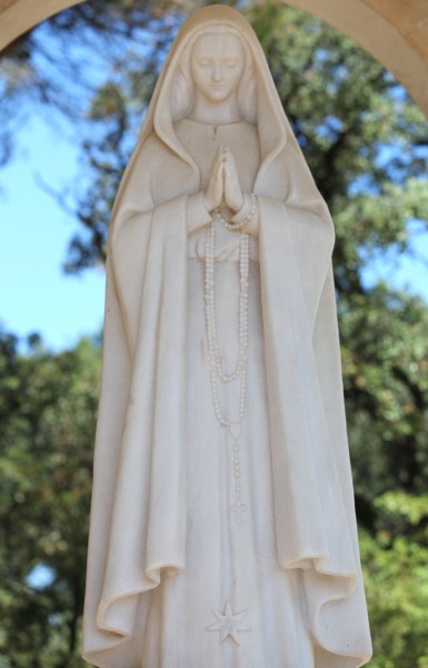 Our Lady statue in Fatima where Mother Mary appeared in 1917, Portugal, Europe, August 2013, picture 21