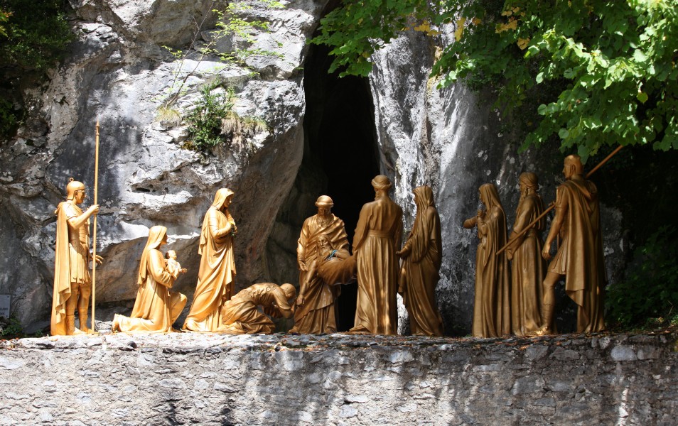 the Way of the Cross in Lourdes, France, August 2013, station 14/14