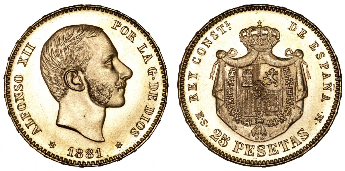 1881 25 Pesetas