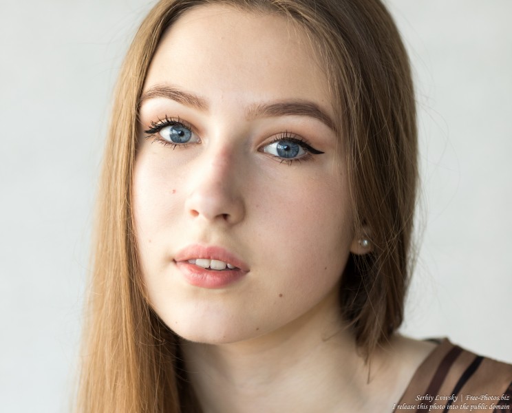 Vika - a 17-year-old girl with blue eyes and natural fair hair photographed in June 2019 by Serhiy Lvivsky, picture 17