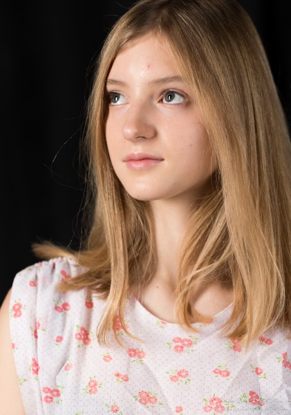 Martha - a 13-year-old natural blonde girl, second photo session by Serhiy Lvivsky, taken in December 2023, picture 8
