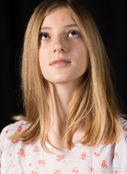 Martha - a 13-year-old natural blonde girl, second photo session by Serhiy Lvivsky, taken in December 2023, picture 10