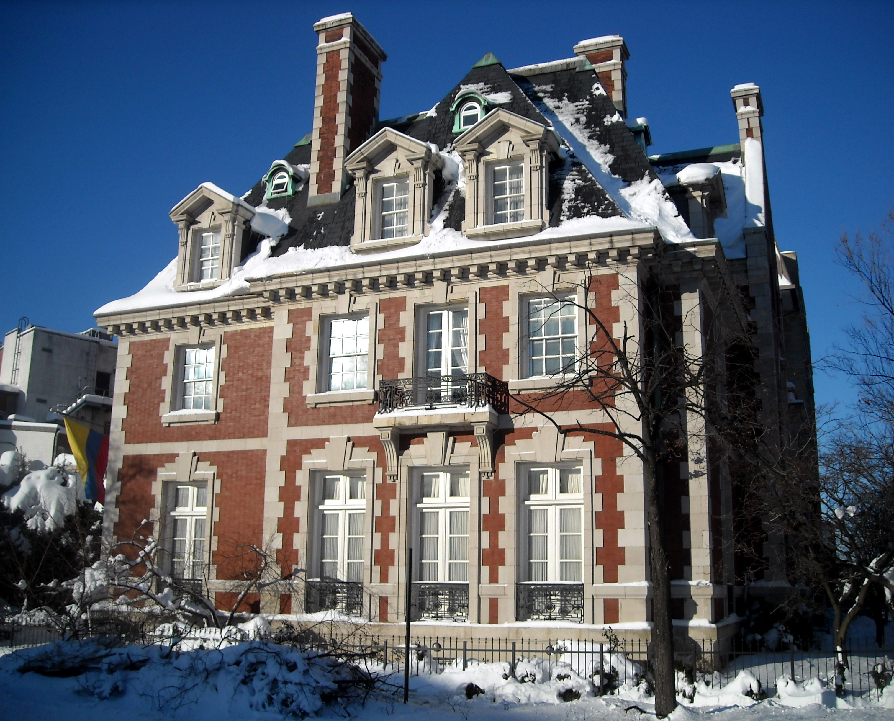 Colombian ambassador's residence - Blizzard of 2010