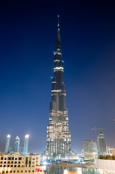 Burj Dubai at night