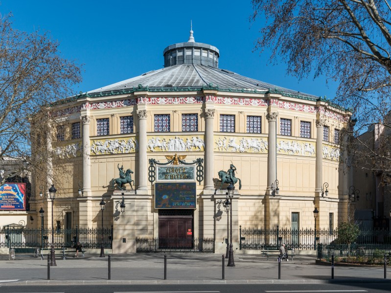 Cirque d'hiver, Paris 11e, Southwest view 20140316 1