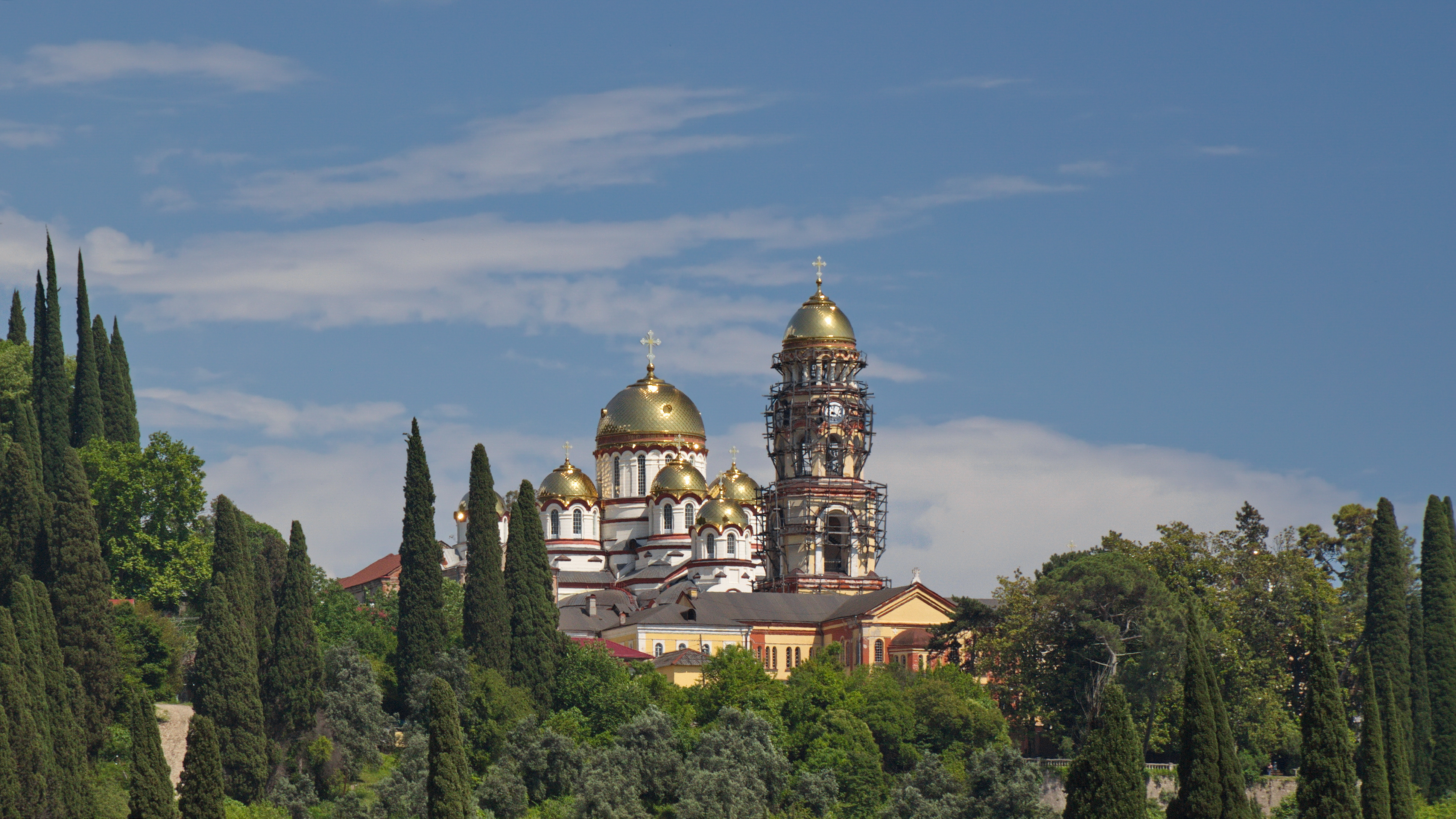 2014 Nowy Aton, Widok na Monaster Nowy Athos (03)