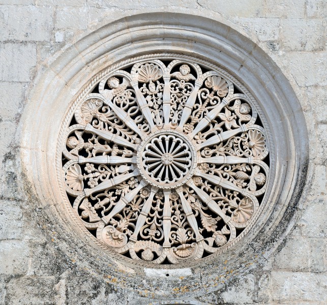 Rose window on Madonna della Greca in Locorotondo