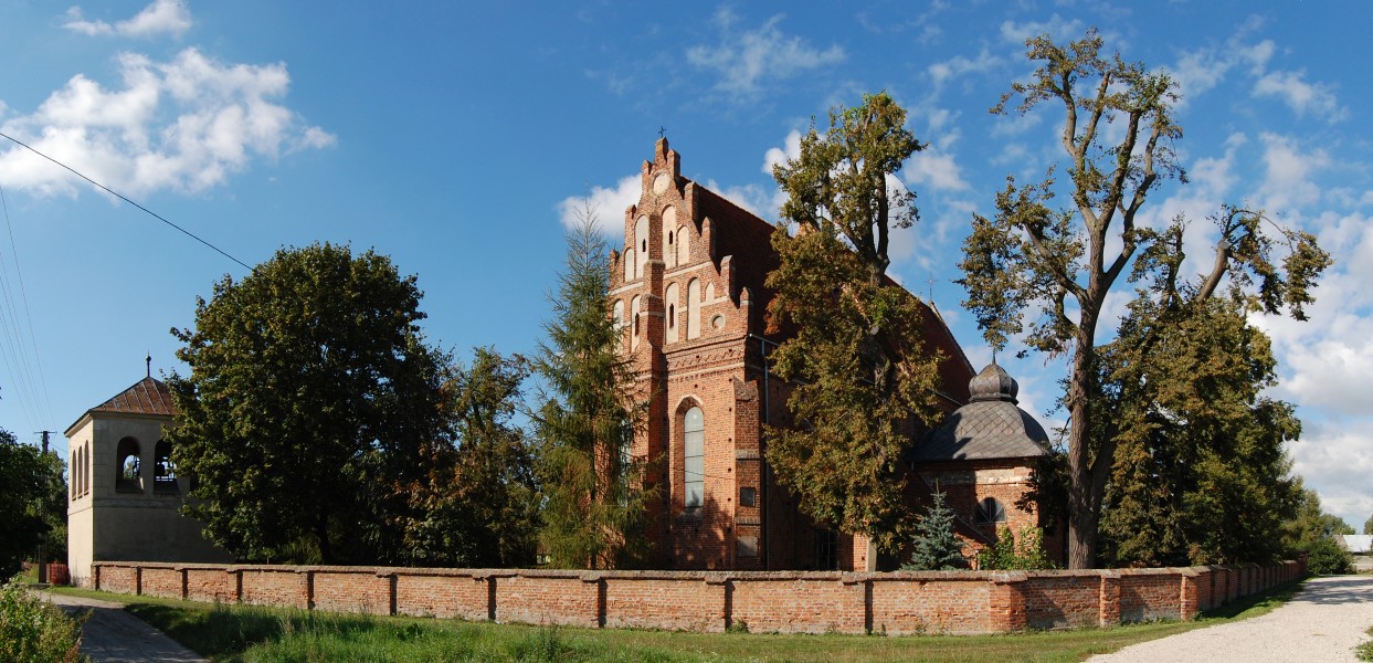 Stężyca panorama kościoła św. Marcina