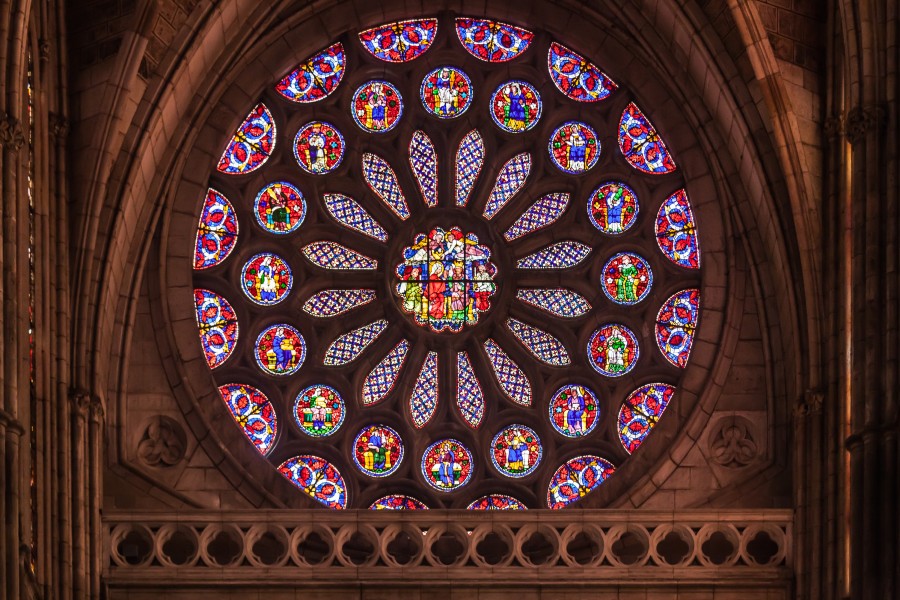 Vidreira da Catedral de León. España-42