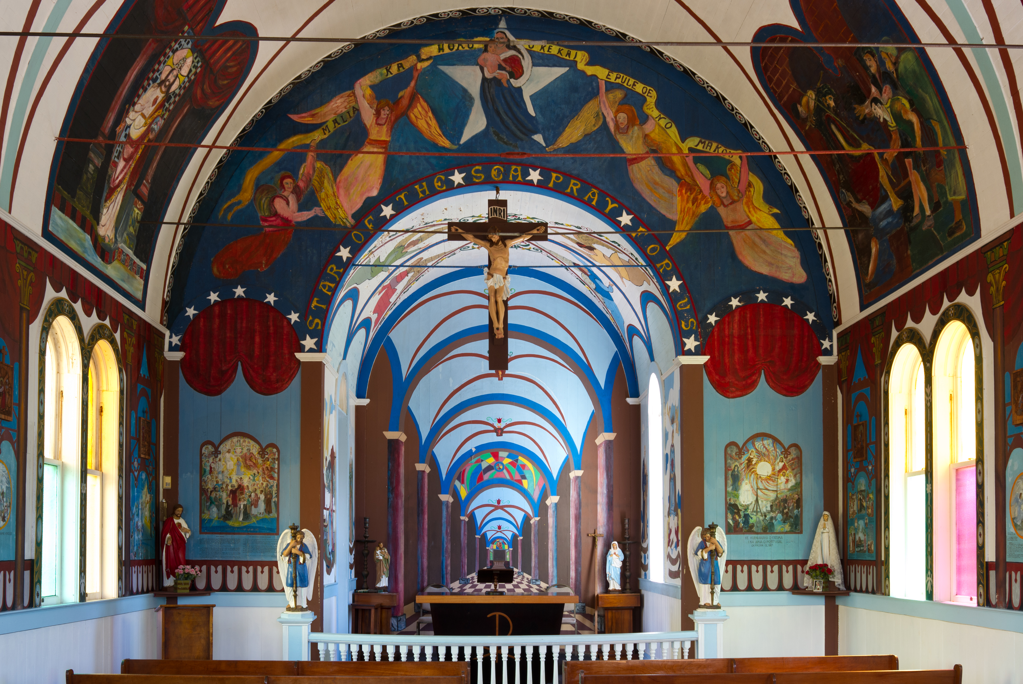 Star of the Sea Painted Church, Big Island (interior)