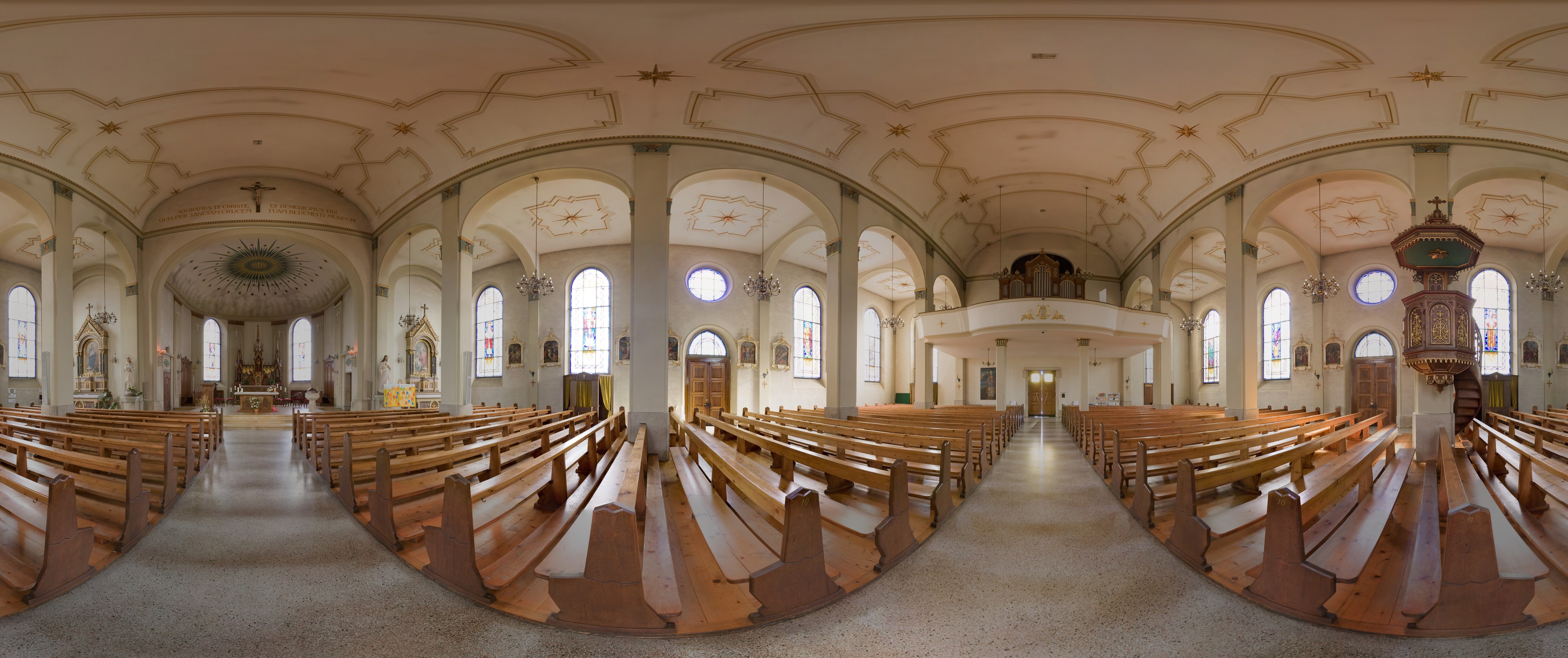 Courroux Kirche Kugelpanorama