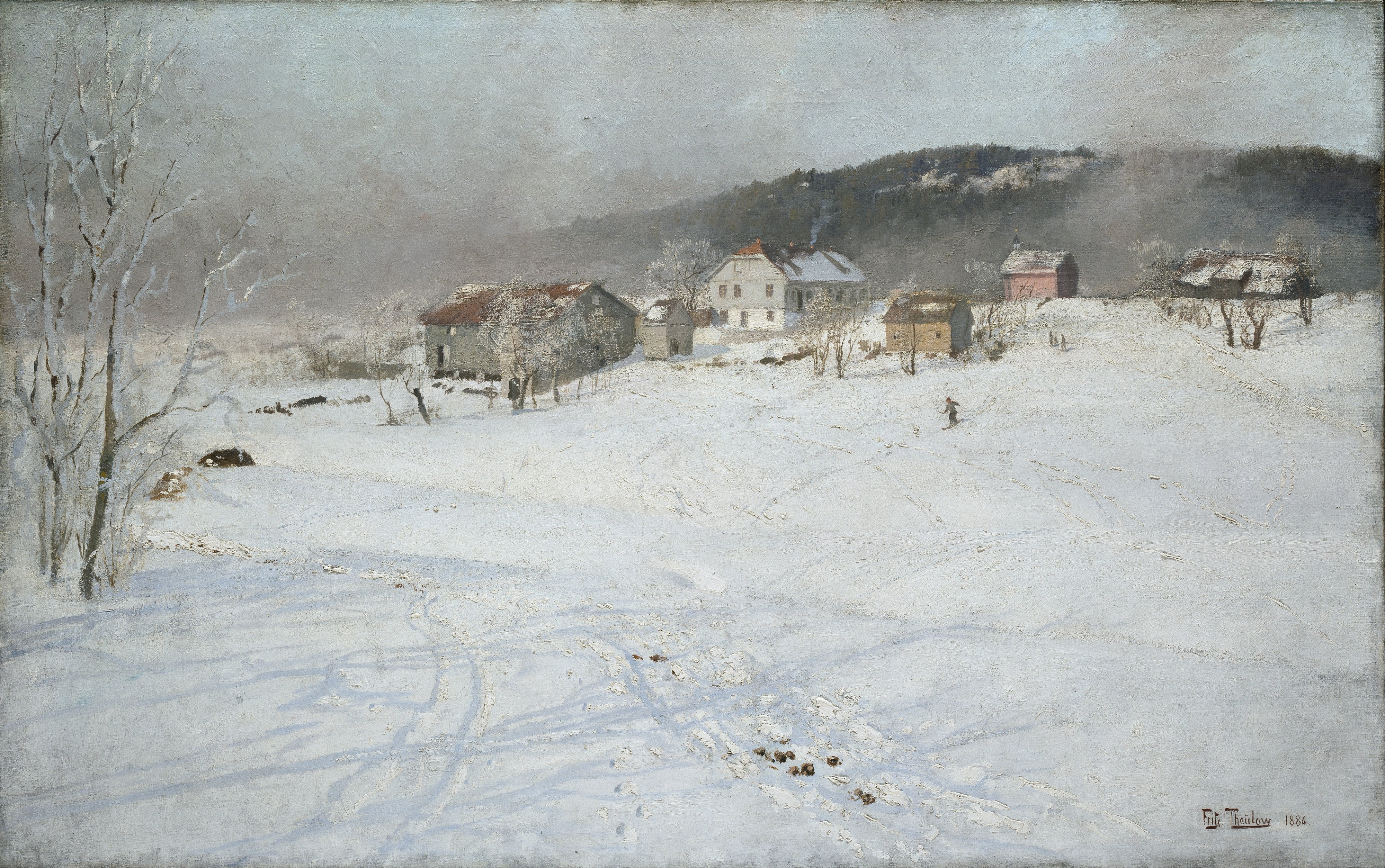 Frits Thaulow - Winter - Google Art Project