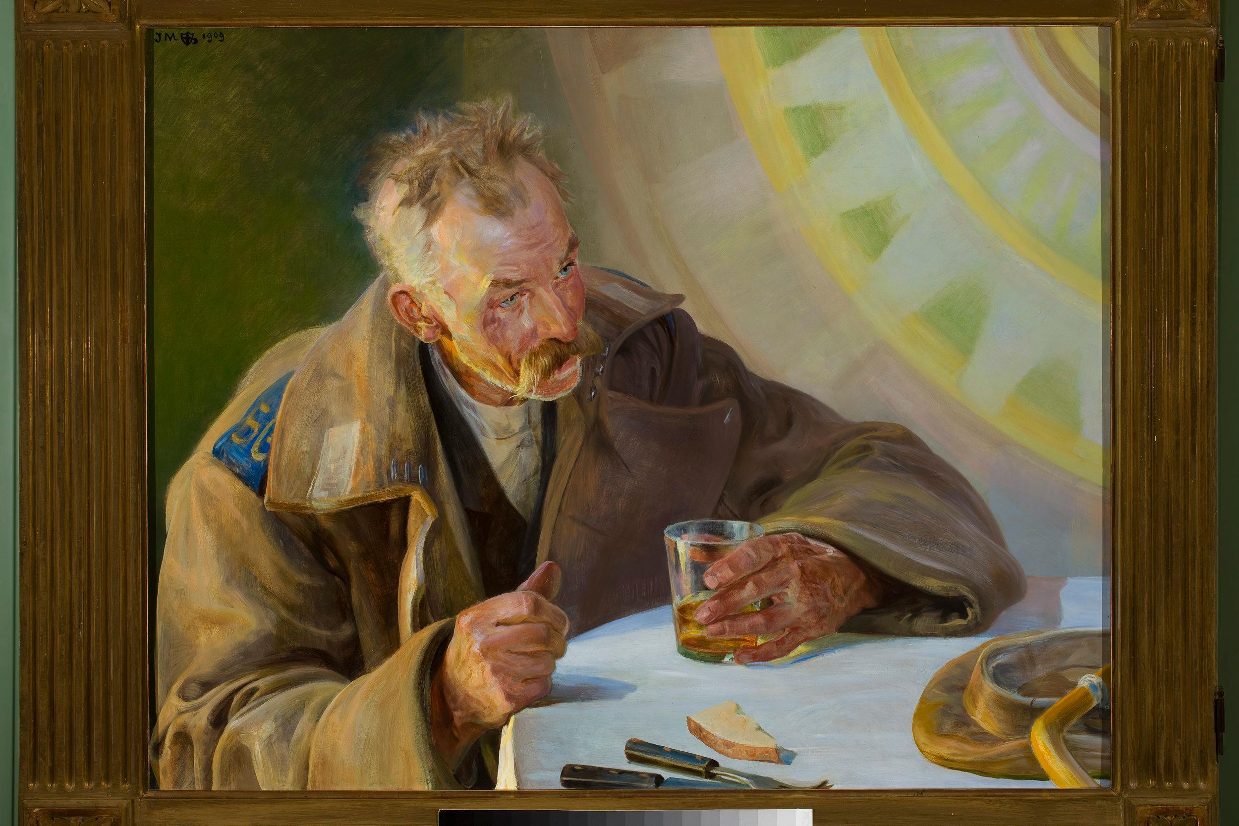 Jacek Malczewski - Zesłaniec, lewa część tryptyku