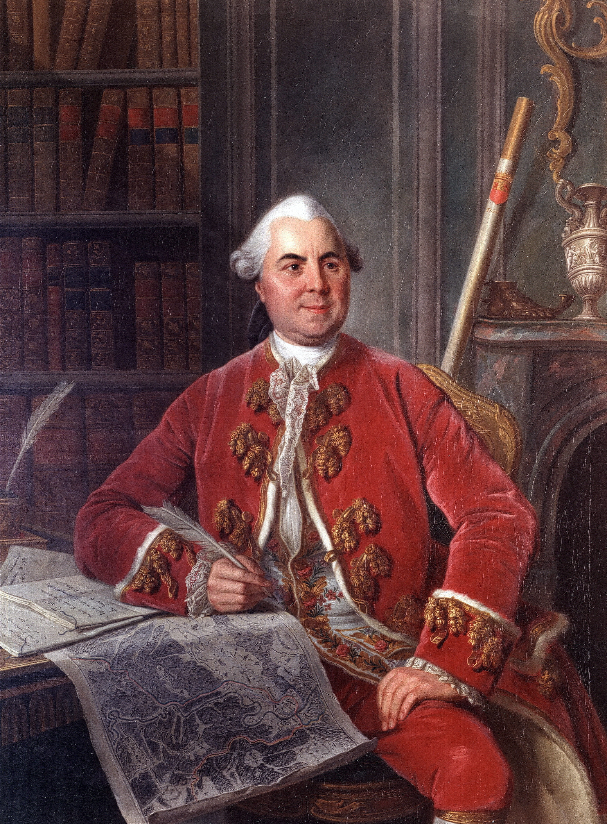 Louis-Michel van Loo, Portrait du chevalier d'Agimont, ambassadeur à la cour de Versailles (1770), Musée d'Ansembourg, Liège