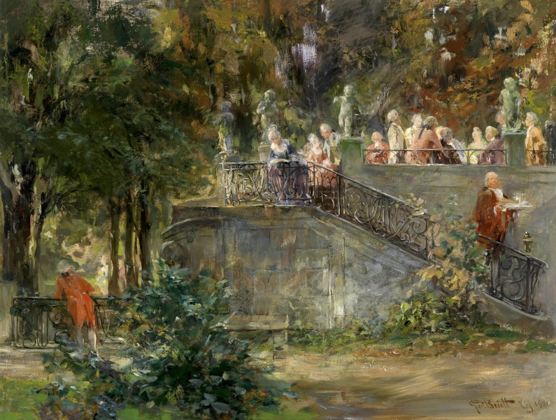 Ferdinand Brütt Gartenfest 1900