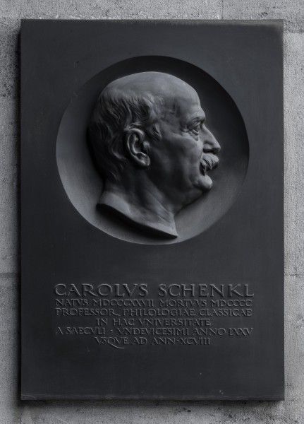 Karl Schenkl (1760-1836), Nr. 75 basrelief (bronze) in the Arkadenhof of the University of Vienna-2283-HDR-Bearbeitet