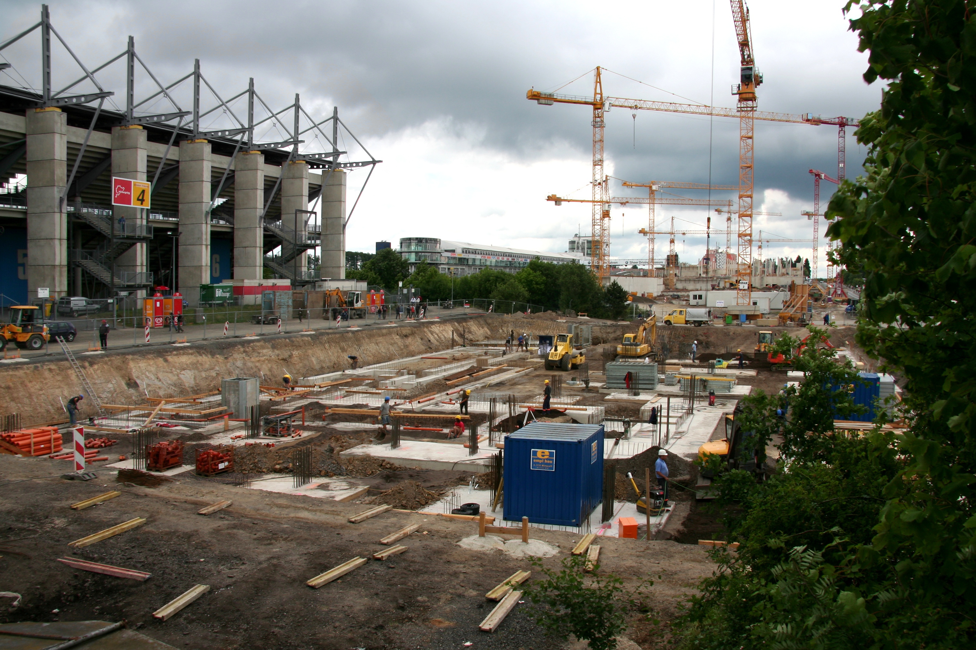 Nürburgring - Baustelle Ringboulevard 2008-06-28