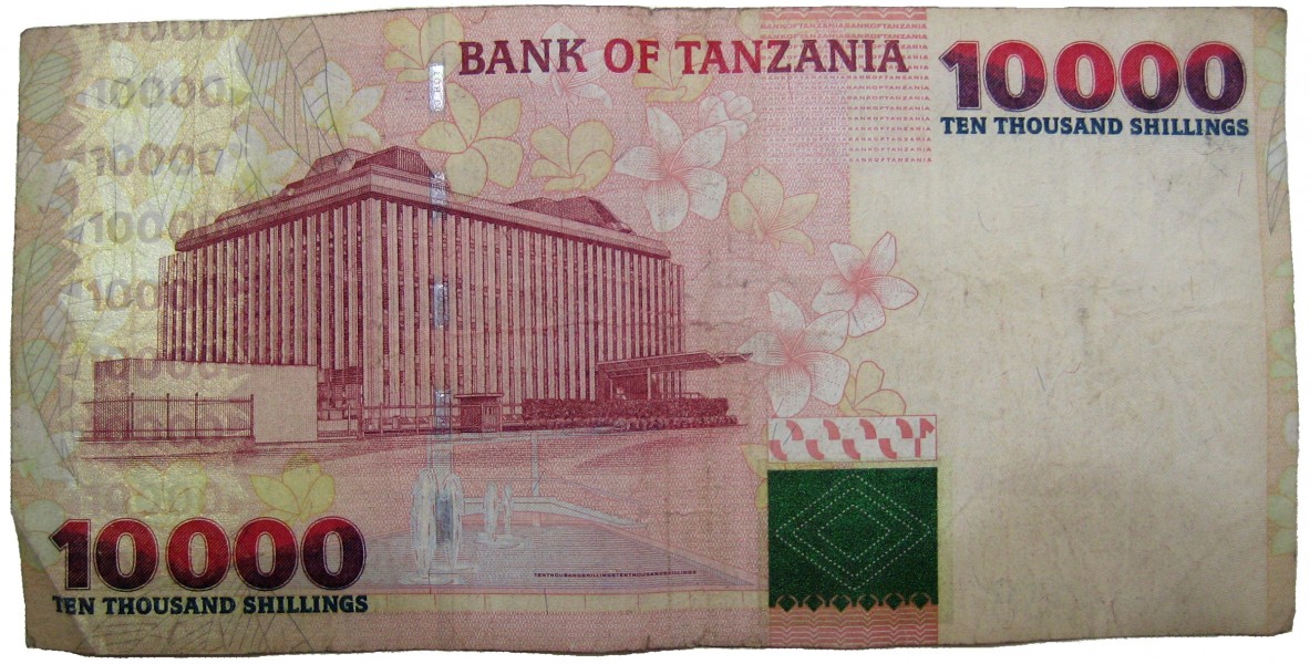 10000 tz shillings back