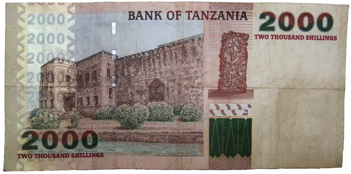 2000 tz shillings back