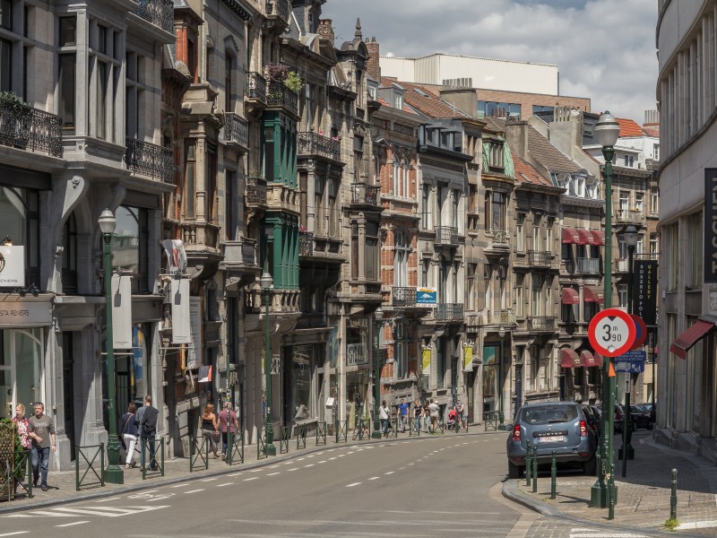 Brussels, straatzicht Rue Lebeau foto9 2015-06-07 13.06