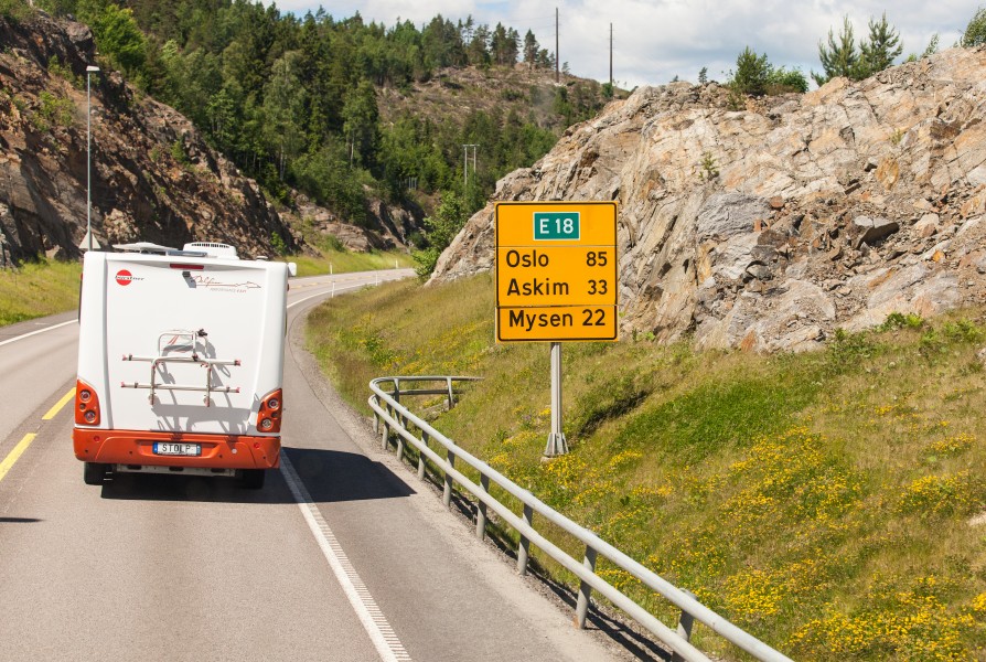 a road leading to Oslo, Norway, June 2014, picture 1