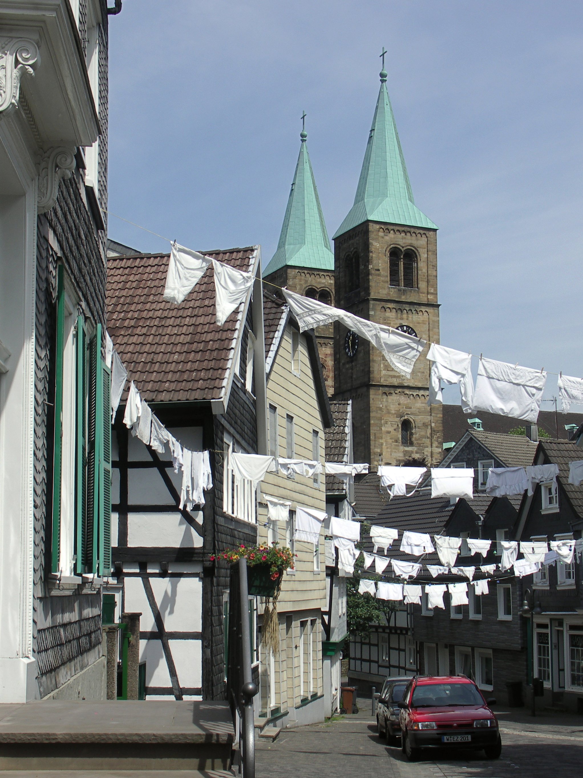 Schwelm Altstadtfest Waesche