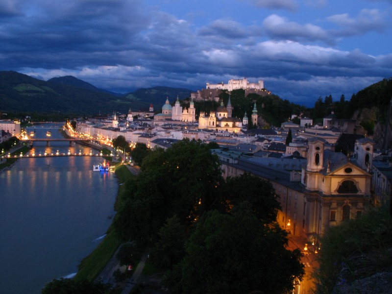 1912 - Salzburg - View from Mönchsberg