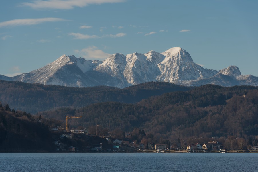 Krumpendorf Blick auf Reifnitz und Mittagskogel 04022016 2709