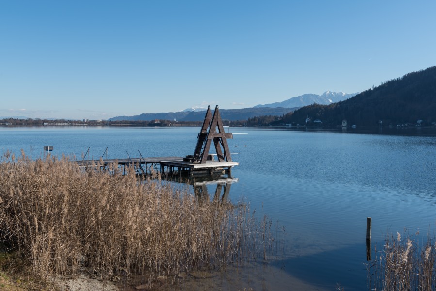 Krumpendorf Pamperallee Parkbad Sprungturm 18012016 0180