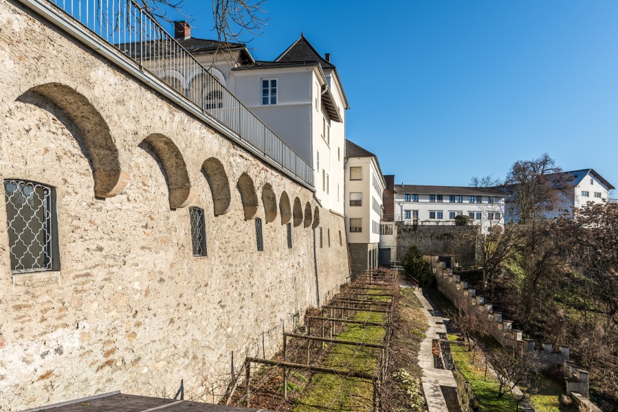 Wernberg Klosterweg 2 Kloster Wernberg Hofaußenmauer Teilansicht 06122016 5505