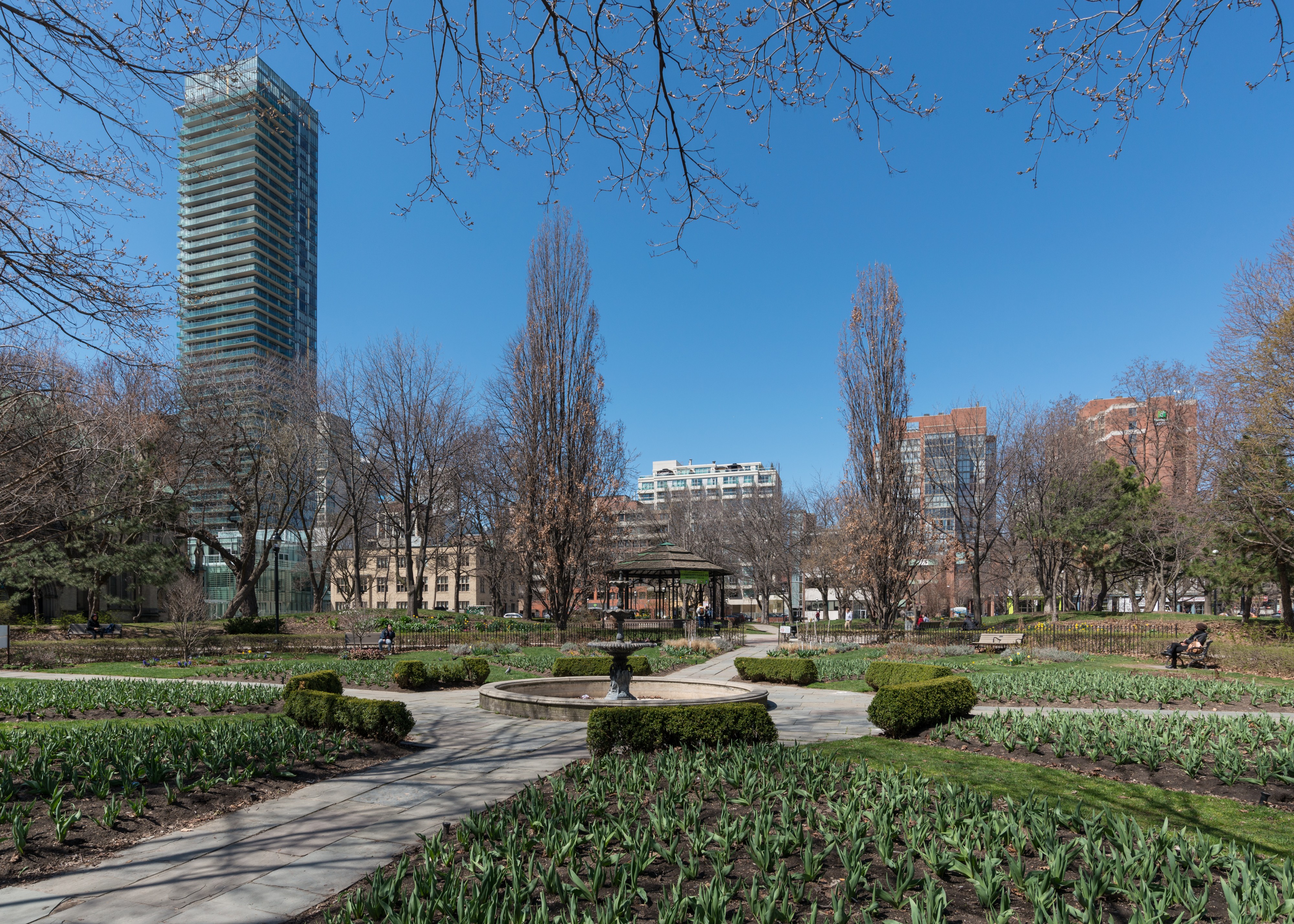 St. James Park, Toronto, South view 20170417 1