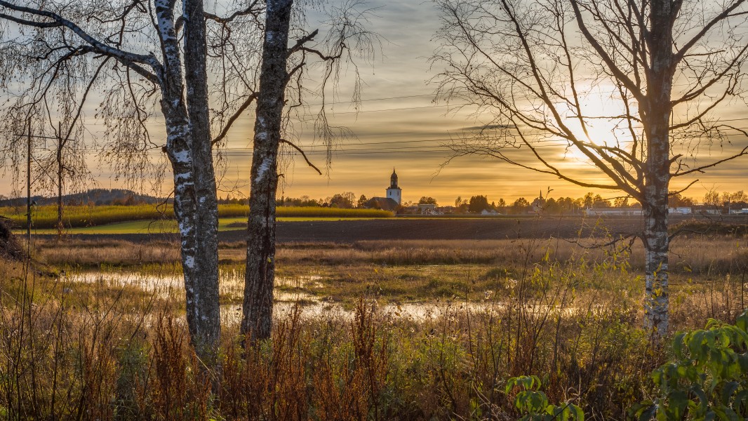 Sunset in Hedemora 2015-10-26