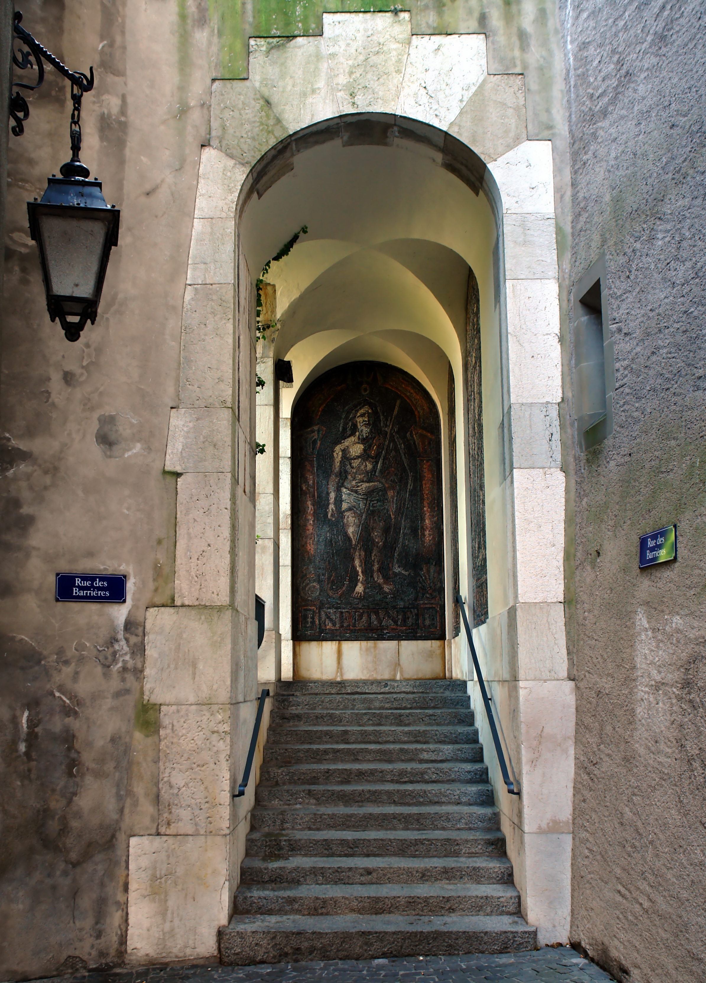 Arcade dans la vieille ville de Genève