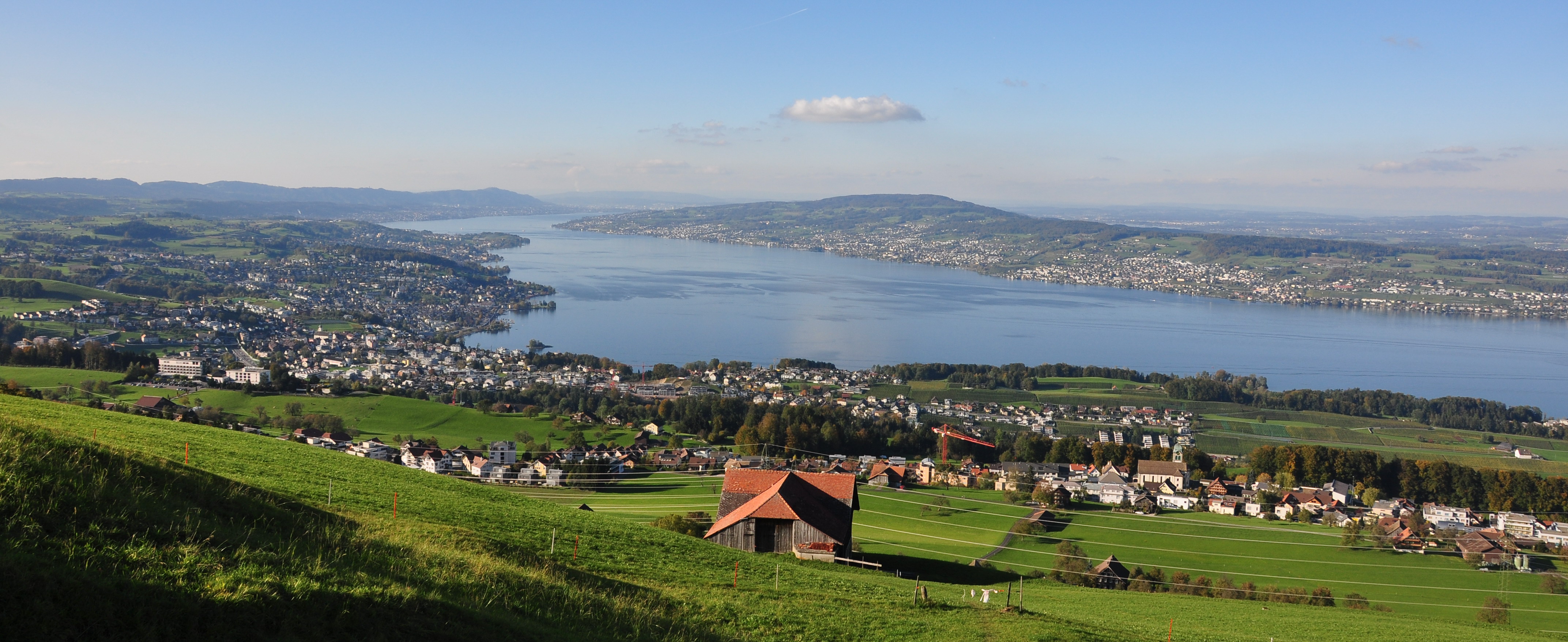 Richterswil - Horgen - Au - Zimmerberg - Albis-Felsenegg-Uetliberg - Zürich - Zürichsee - Wollerau - Feusisberg - Etzel 2010-10-21 16-06-10