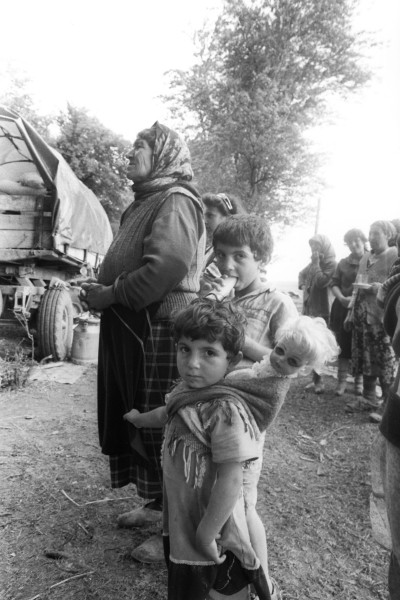 Azerbaijani refugees from Karabakh during the war