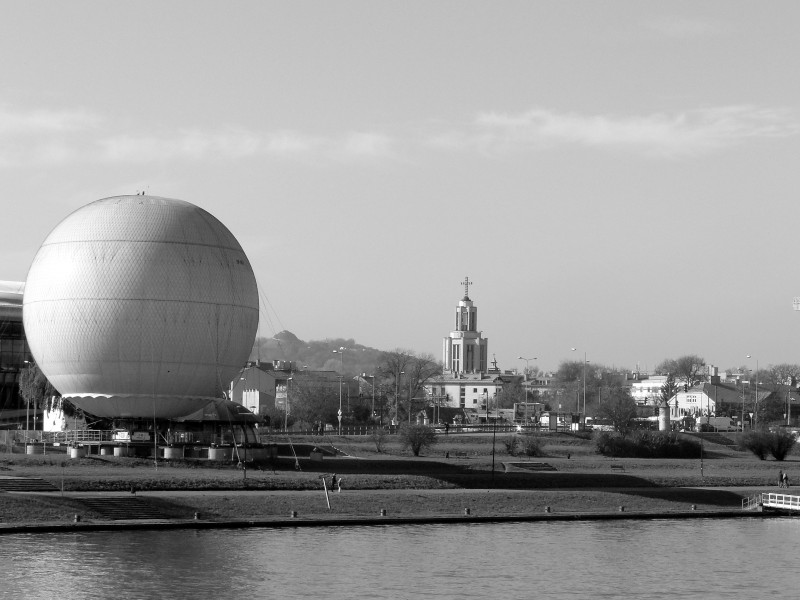 Sightseeing baloon, Kopiec Kościuszki, St. Stanislas Church Dębniki