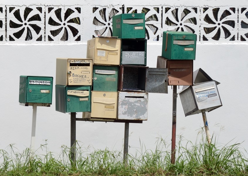 Letter boxes Dégrad des Cannes French Guiana 2013