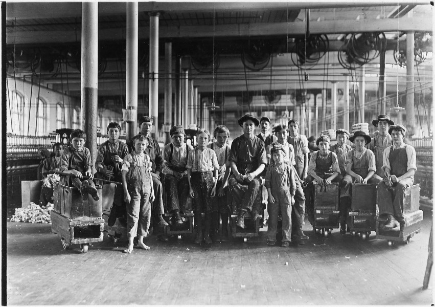 A few of the doffers and sweepers in the Mollahan Mills. Newberry, S.C. - NARA - 523130