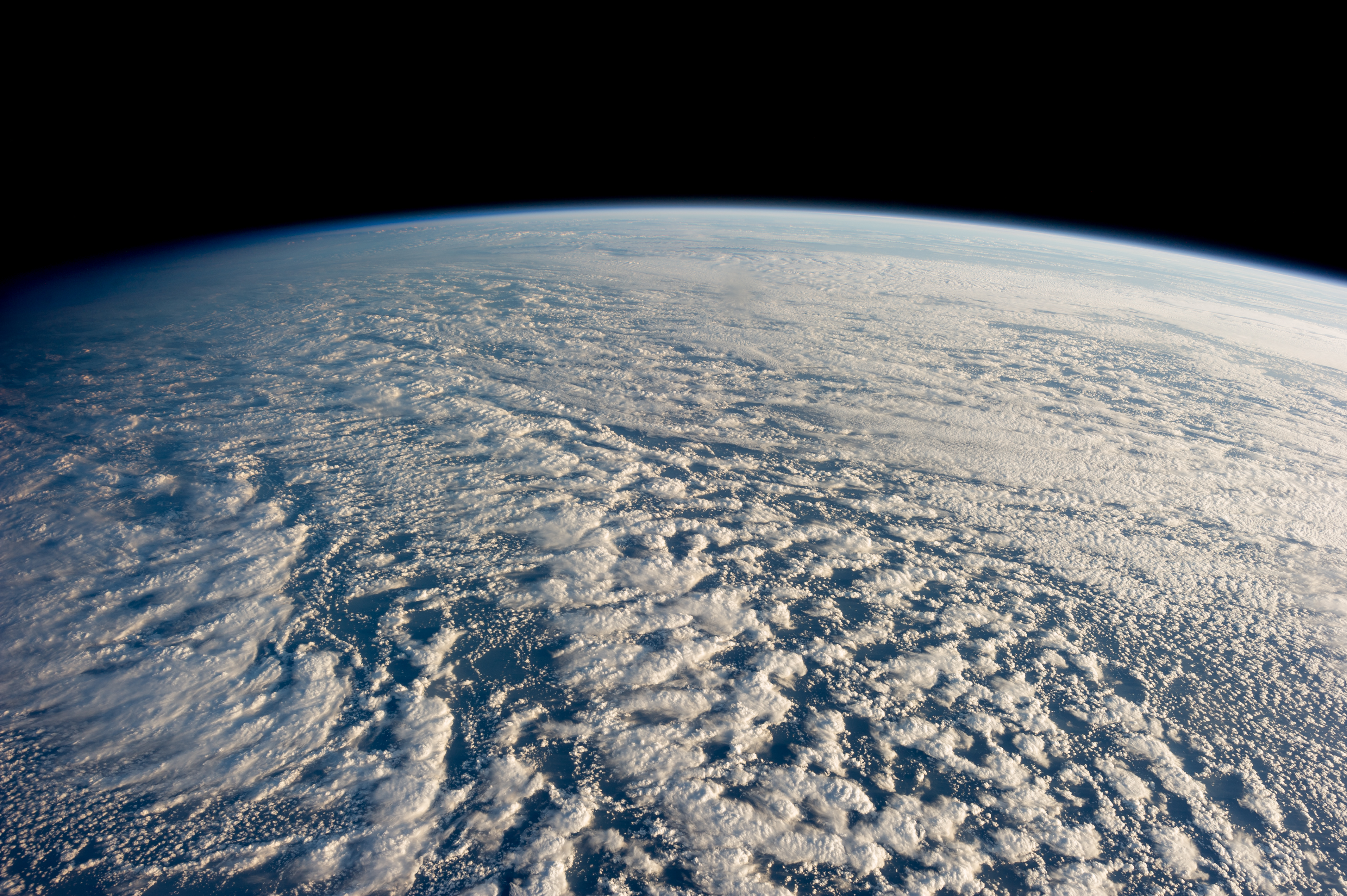 ISS034E016601 - Stratocumulus Clouds - Pacific Ocean