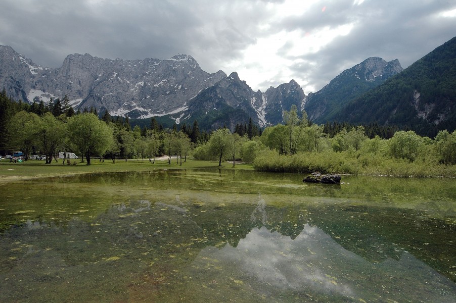 Fusine See mit Mangart 01