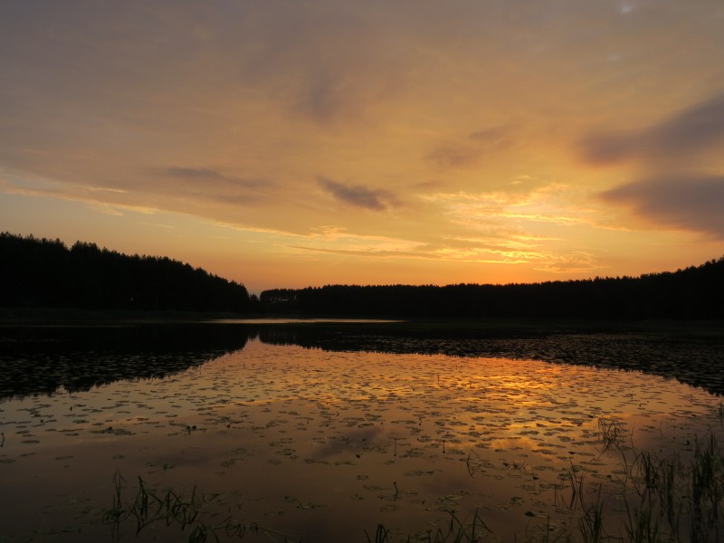 sunrise of Seliger lake. Russia. Рассвет. Селигер