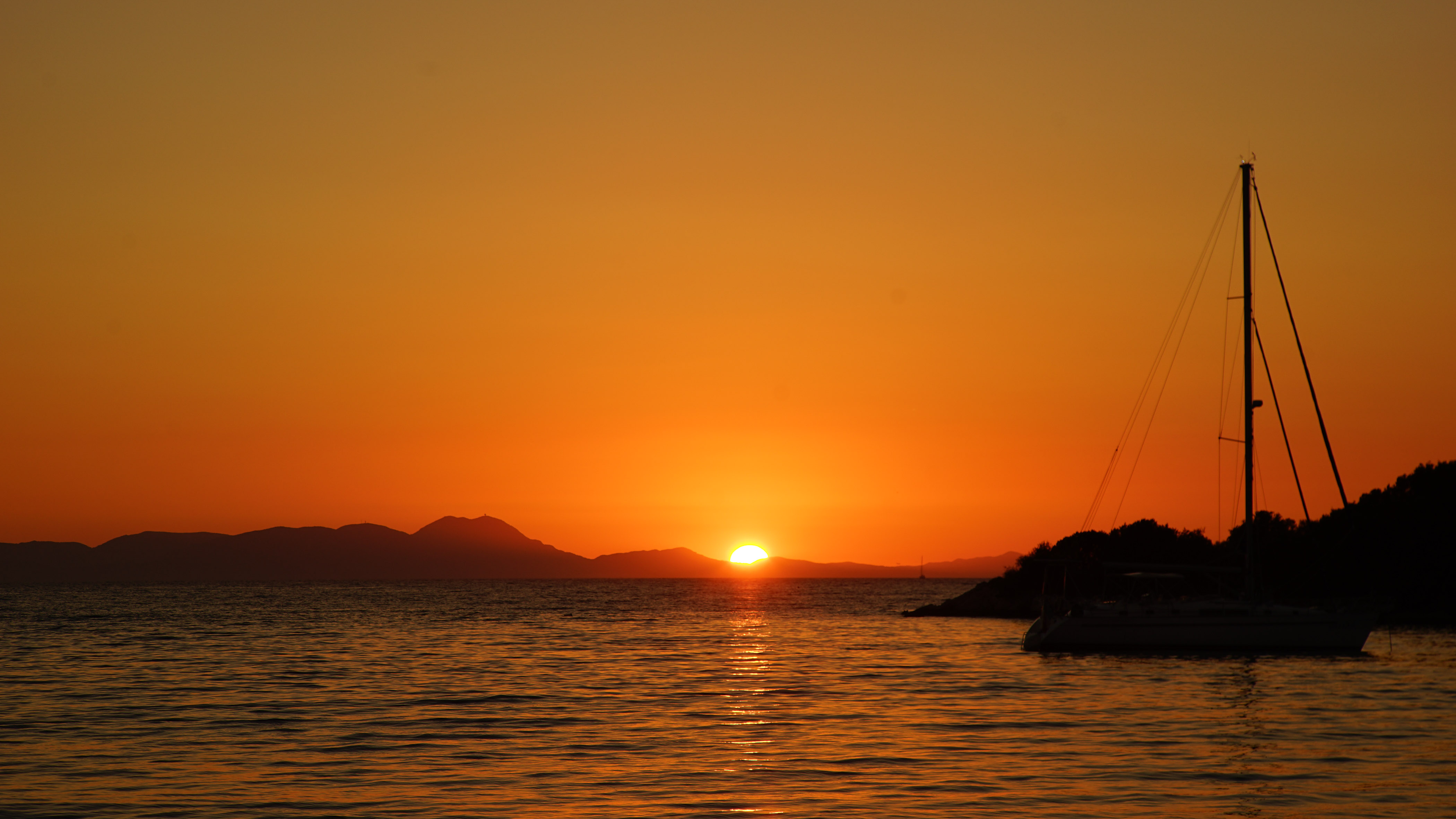 sunset in Greece