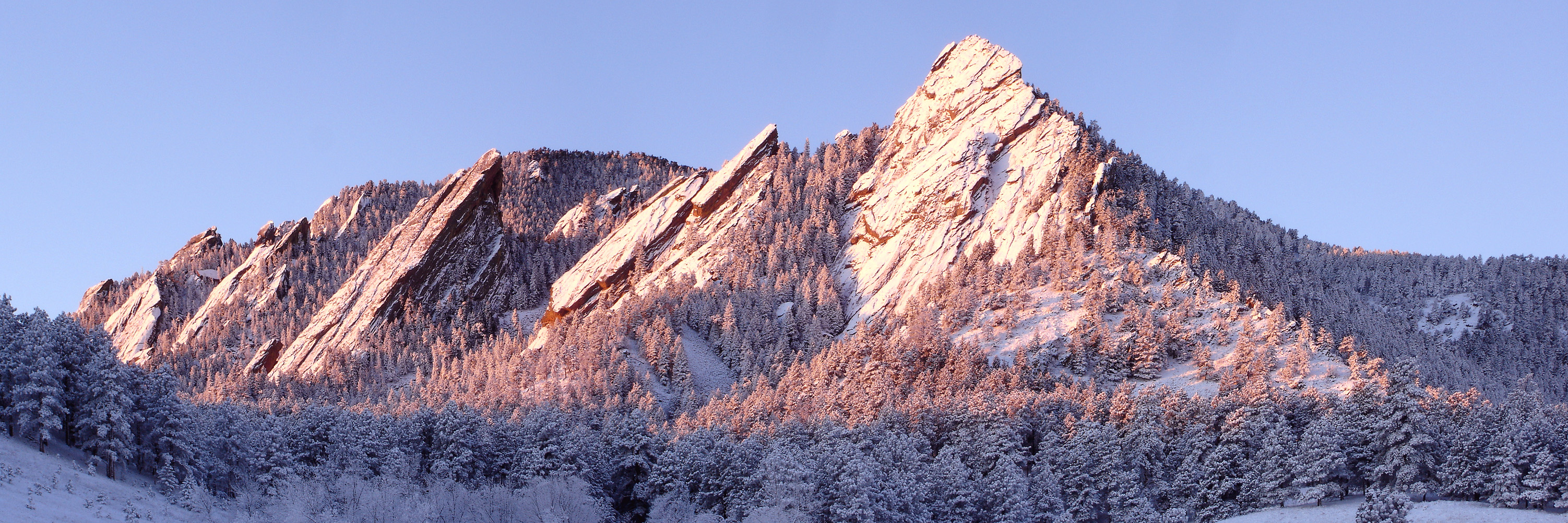 Flatirons Winter Sunrise