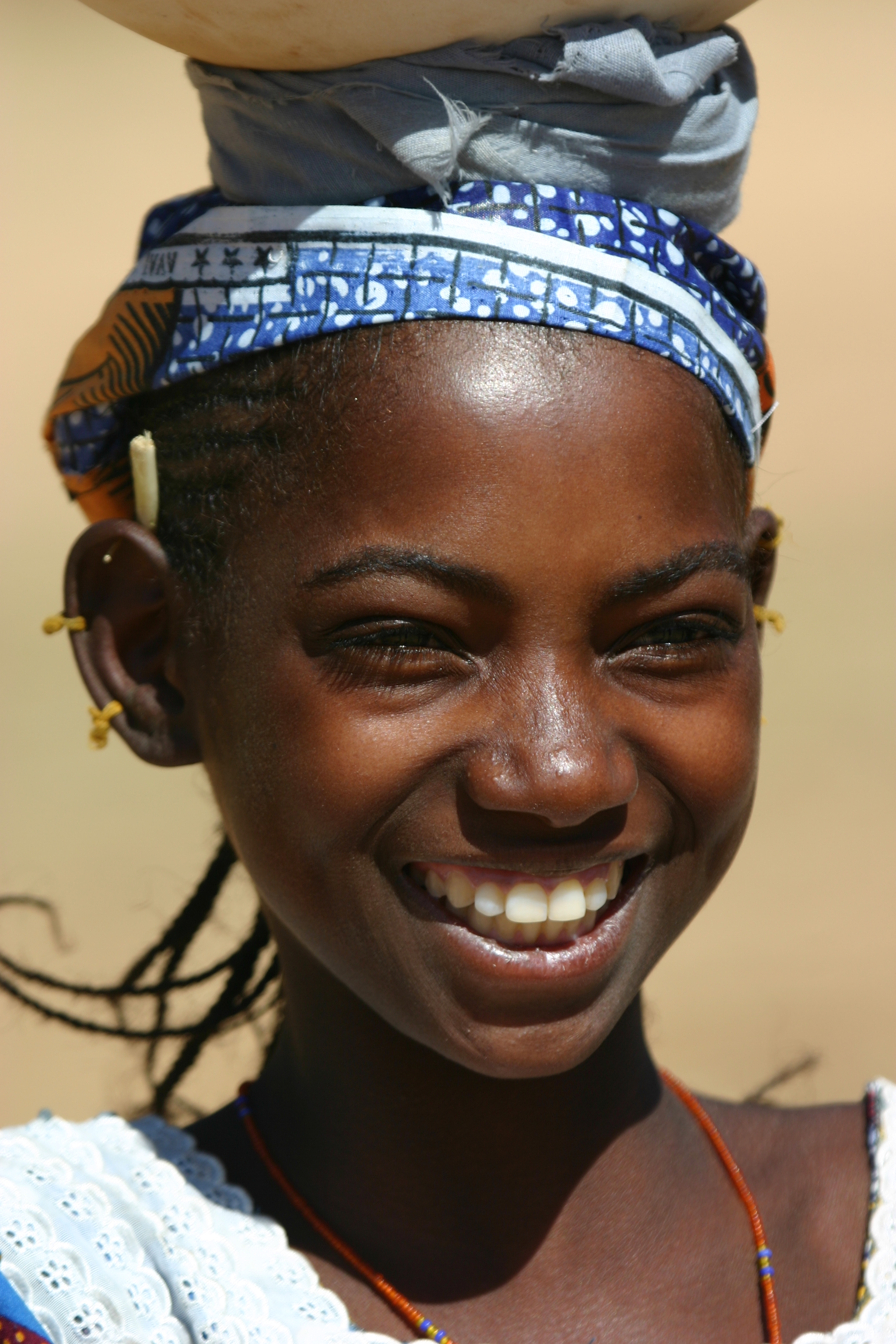 Mariem the Peul girl in Dogon country by Ferdinand Reus