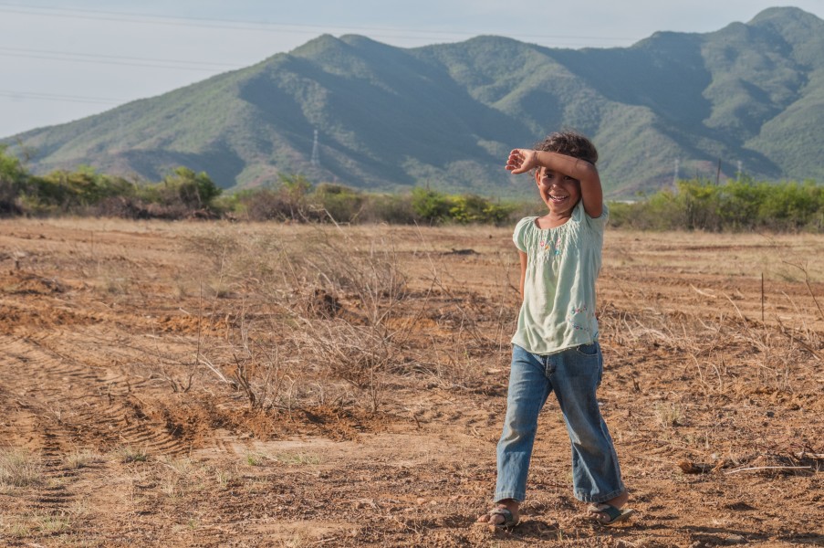 Girl in Las Guevaras, Margarita island