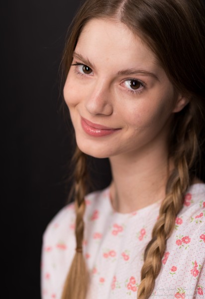 Vika - a 19-year-old girl - from the fourth photo session, taken by Serhiy Lvivsky in January 2024, portrait 37