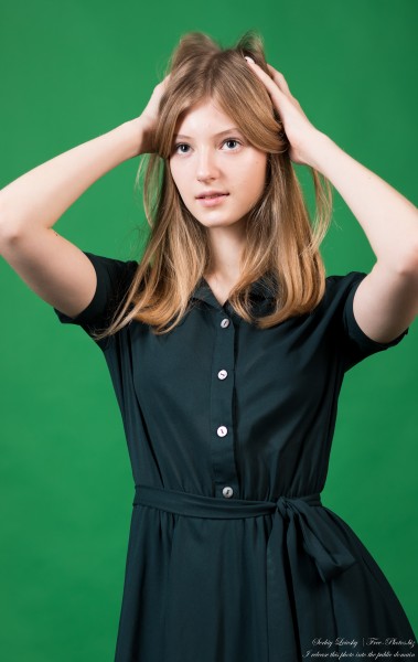 Martha - a 13-year-old natural blonde girl, the third photo session by Serhiy Lvivsky, taken in February 2024, picture 1