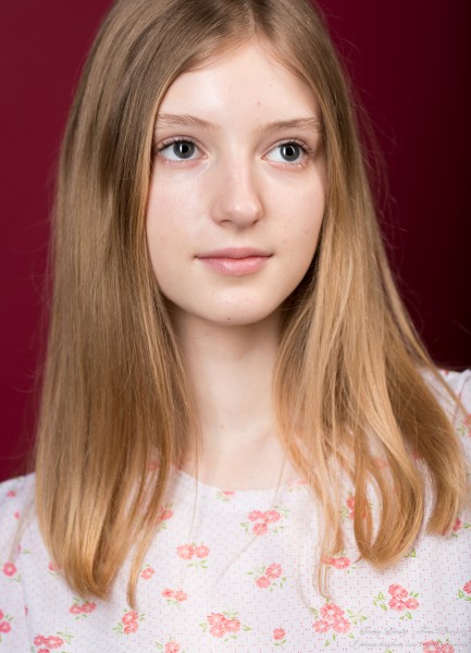 Martha - a 13-year-old natural blonde girl, the third photo session by Serhiy Lvivsky, taken in February 2024, picture 8