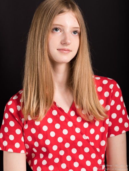 Martha - a 13-year-old natural blonde girl, fourth photo session, taken in April 2024 by Serhiy Lvivsky, picture 24