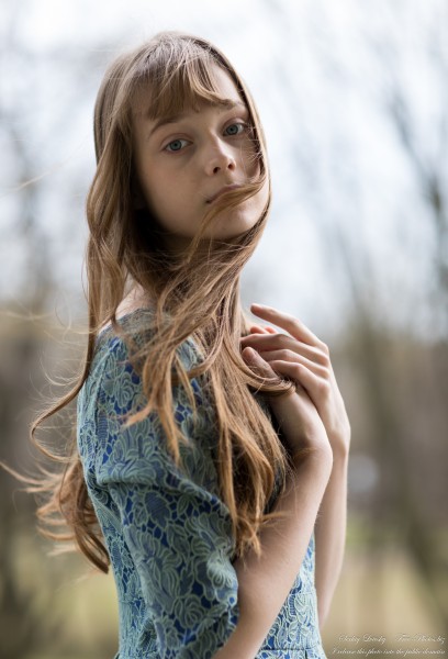 Sophia - a 15-year-old girl with grey eyes and natural fair hair, photographed by Serhiy Lvivsky in February 2024, picture 7